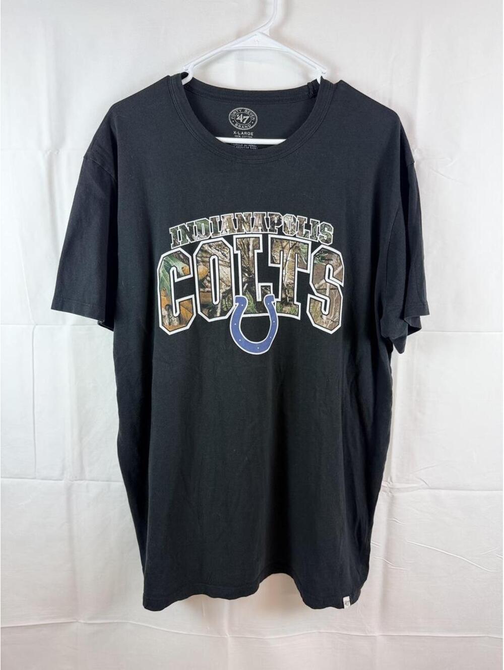 Indianapolis Colts Camo 47 Brand Graphic Tee XL Black NFL Football [COPY]